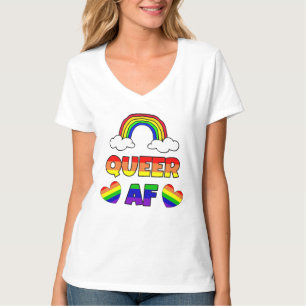 Queer AF LGBT T Shirt