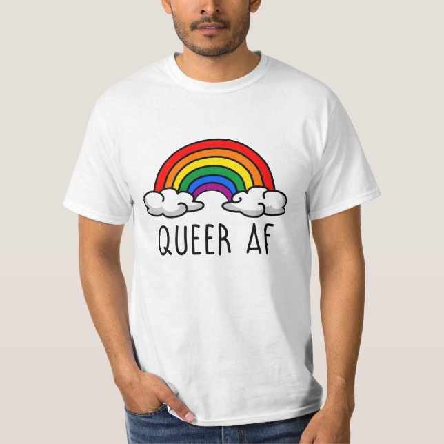 QUEER AF T SHIRT (Framsida)