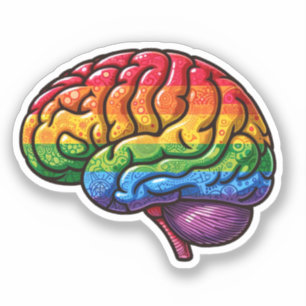 Queer Brain Klistermärken
