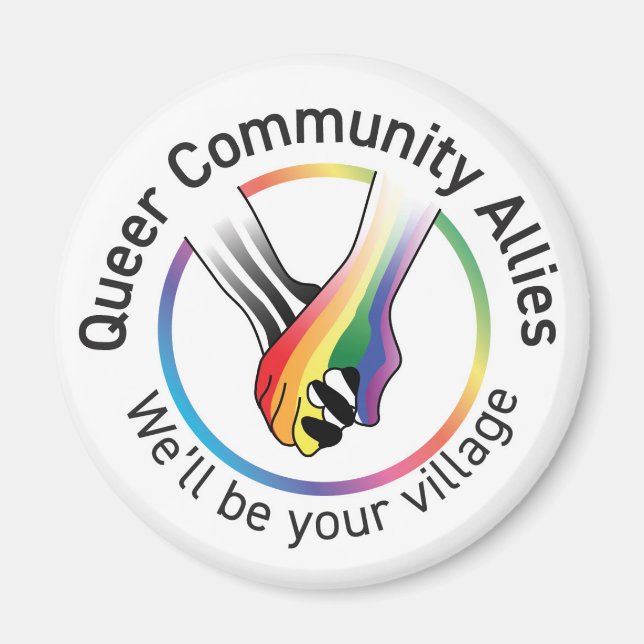 Queer Community Allies Magnet (Framsidan)