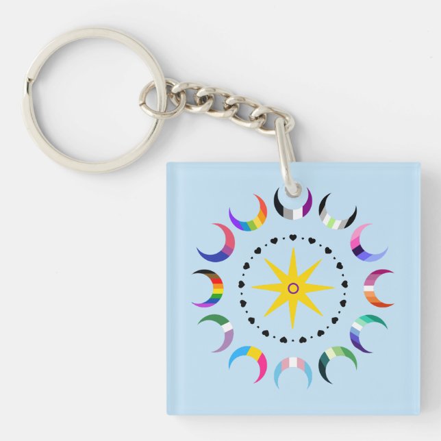 Queer Crescent Pride månar (Framsidan)