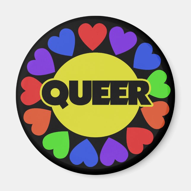 Queer Gay pride Magnet (Framsidan)
