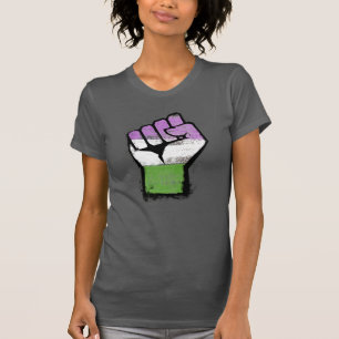 Queer / Genderqueer stolthet näve T Shirt