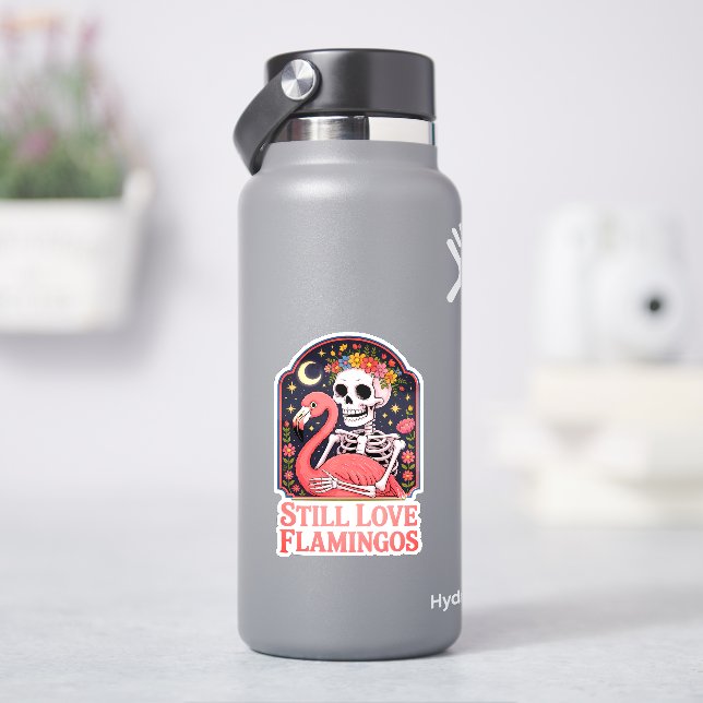 Queer Halloween stilla Kärlek Flamingos Klistermärken (HydroFlask)