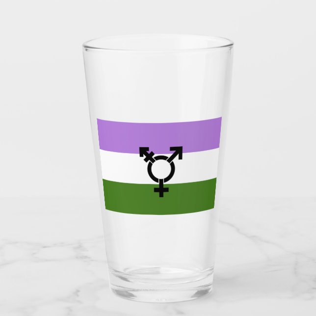 Queer - Könsqueer Pride Glaskopp (Framsida)