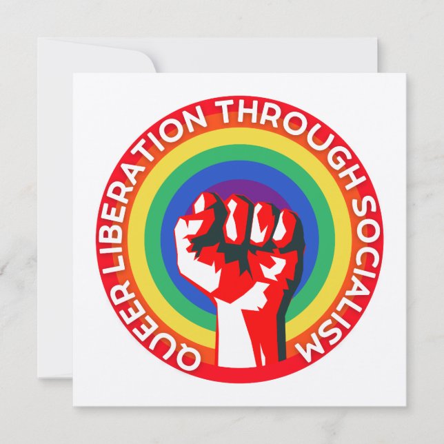 QUEER Liberation through socialism! LGBTQ+-Höger (Framsida)