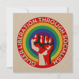 QUEER Liberation through socialism! LGBTQ+-Höger
