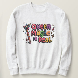 "Queer Magic is Real" Lång Ärmad Tröja