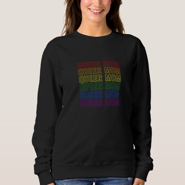 Quéer Mamma lgbt Icke- binärt Pride Kön Neutral Pr T Shirt (Framsida)