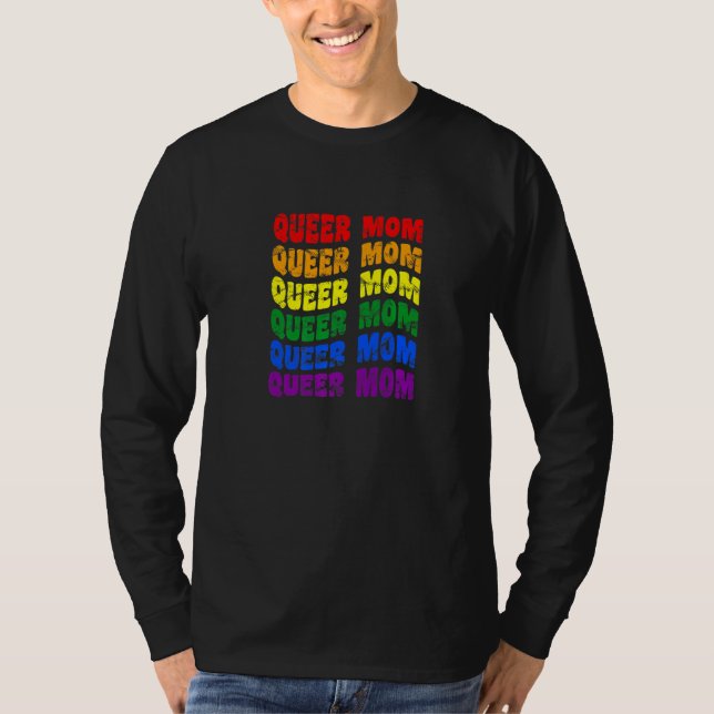 Quéer Mamma lgbt Icke- binärt Pride Kön Neutral Pr T Shirt (Framsida)