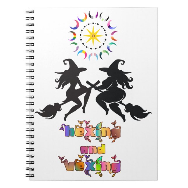 Queer Pagan Kropp Solidaritet | Hexing och Vexing Anteckningsbok (Framsidan)