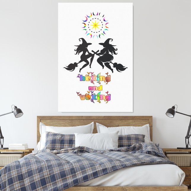 Queer Pagan Kropp Solidaritet | Hexing och Vexing Canvastryck (Insitu (sovrum))