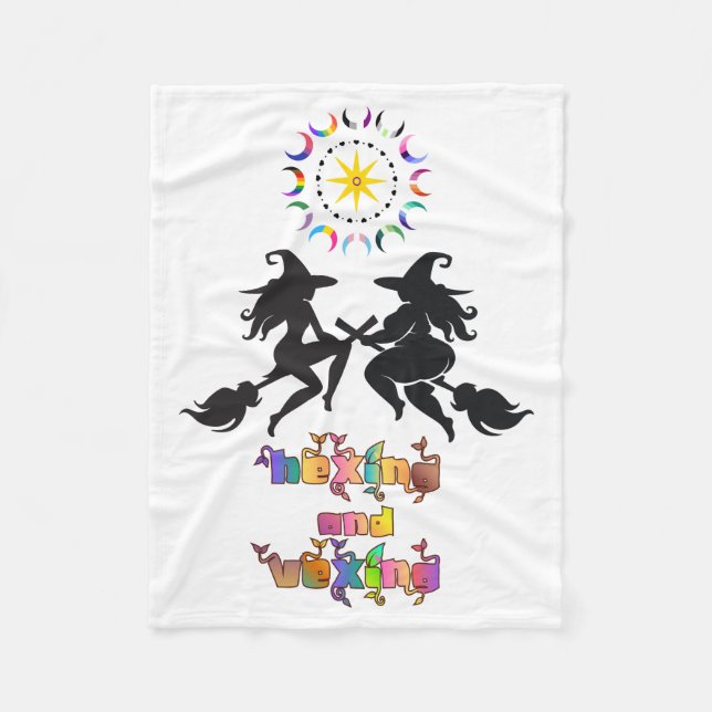 Queer Pagan Kropp Solidaritet | Hexing och Vexing Fleecefilt (Framsidan)