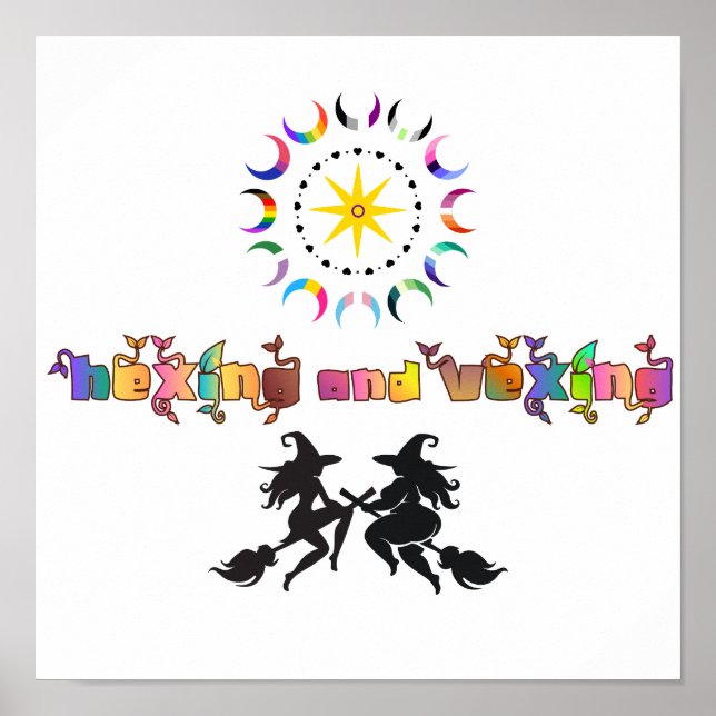 Queer Pagan Kropp Solidaritet | Hexing och Vexing Poster (Framsidan)