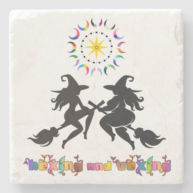 Queer Pagan Kropp Solidaritet | Hexing och Vexing Stenunderlägg (Framsidan)