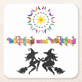 Queer Pagan Kropp Solidaritet | Hexing och Vexing Underlägg Papper Kvadrat