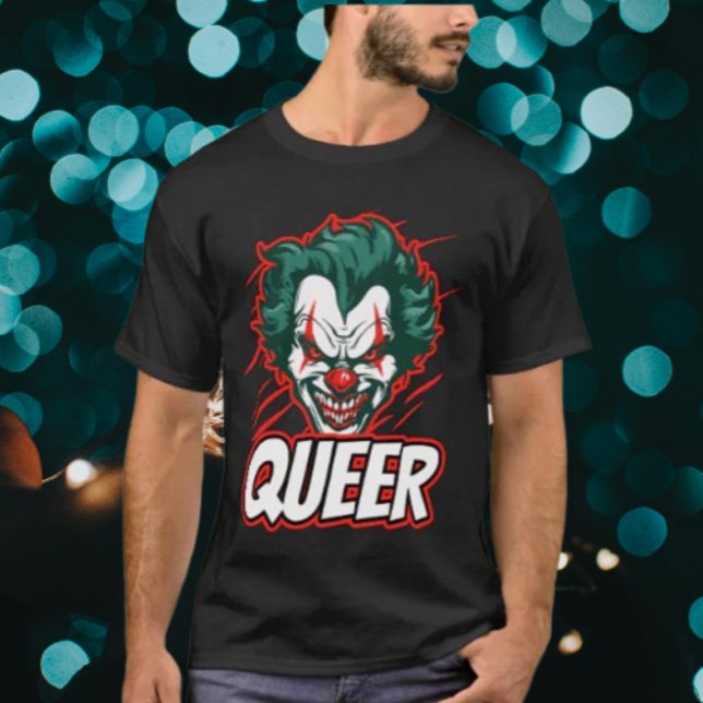 Queer Pride Clown blir på svenska: Queer Pride Clo T Shirt (Skapare uppladdad)