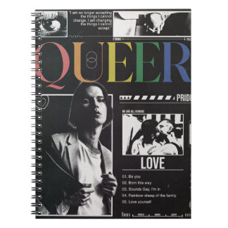 Queer Pride HBTQ+ Modern Brutalism Anteckningsbok