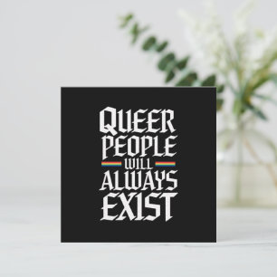 Queer Pride HBTQ-personer Kommer Alltid Att Existe Inbjudningar