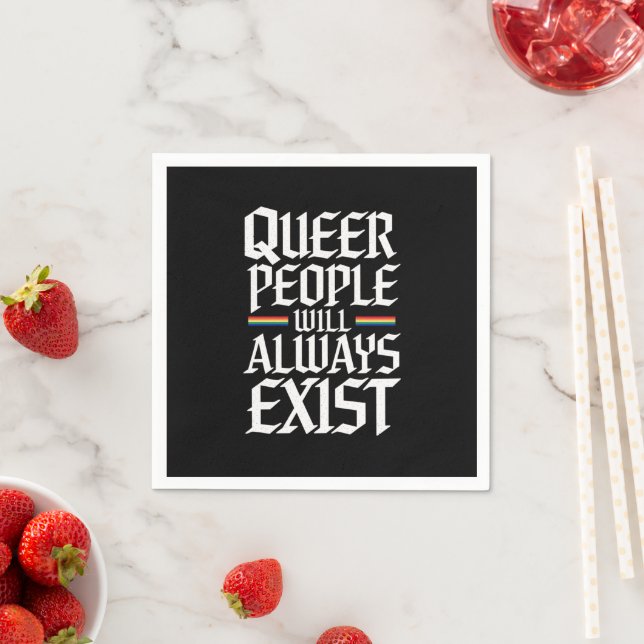Queer Pride Hbtq-personer Kommer Alltid Att Existe Pappersservett (Insitu)