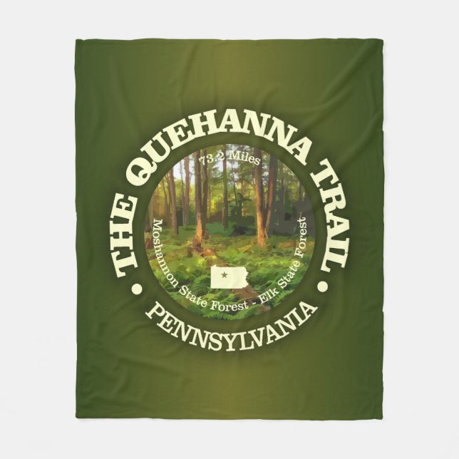 Quehanna Trail (rd) Fleecefilt (Framsidan)