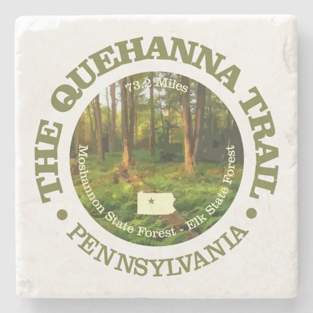 Quehanna Trail (rd) Stenunderlägg (Framsidan)