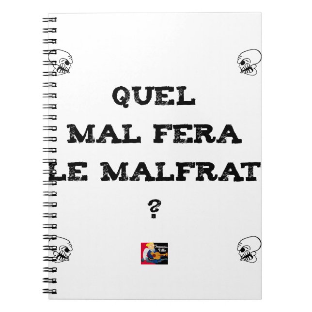 QUEL MAL FERA LE MALFRAT ? - Jeux de mots Anteckningsbok (Framsidan)