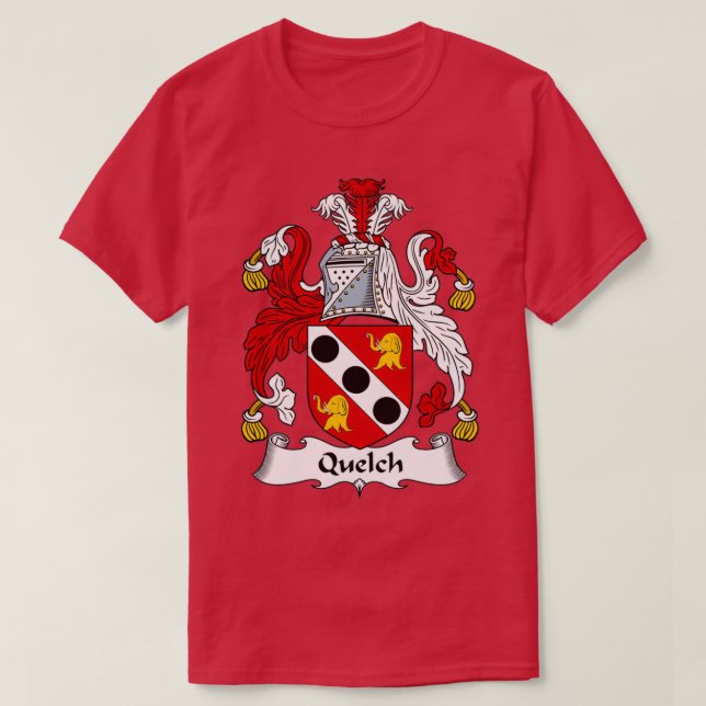 Quelch Jackar Arm Family Crest ShirtTShirt T Shirt (Design framsida)