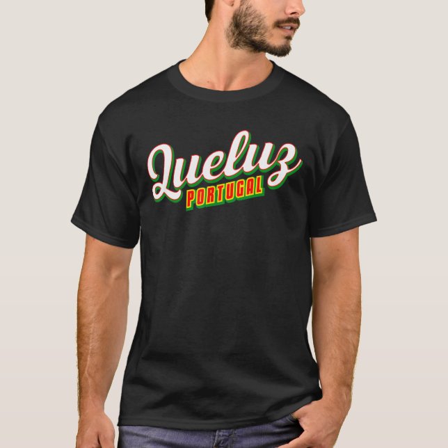 Queluz Portugal T Shirt (Framsida)