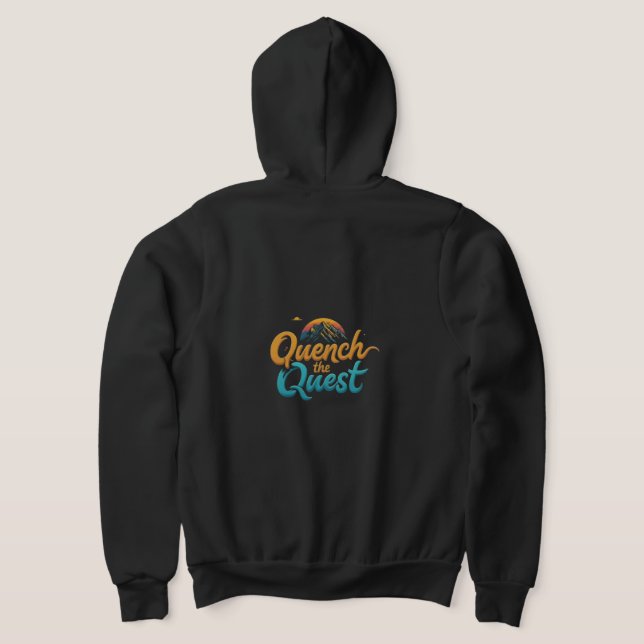"Quench" Fullt-Zip Hoodie T-Shirt (Laydown Baksida)