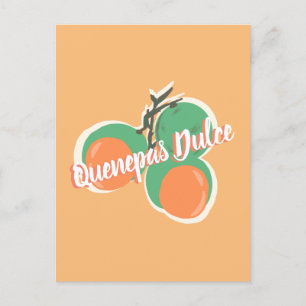 Quenepas Spanska Lime Frukt Handritad          Vykort