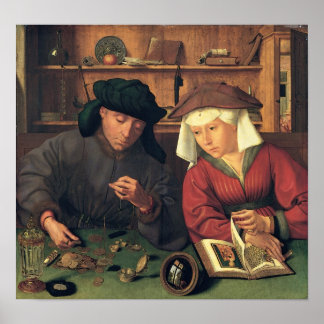 Quentin Massys - Money Lenders Poster