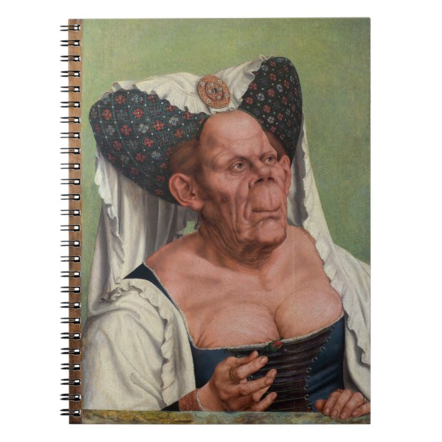 Quentin Matsys - A Grotesque Old Woman Anteckningsbok (Framsidan)