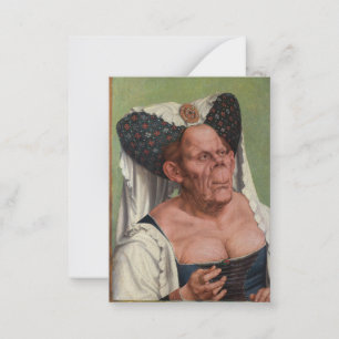 Quentin Matsys - A Grotesque Old Woman Anteckningskort