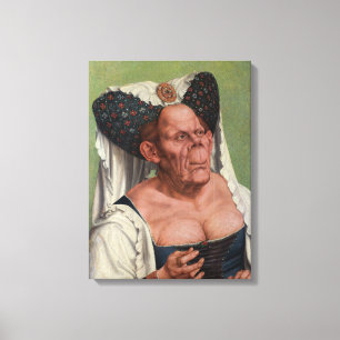 Quentin Matsys - A Grotesque Old Woman Canvastryck