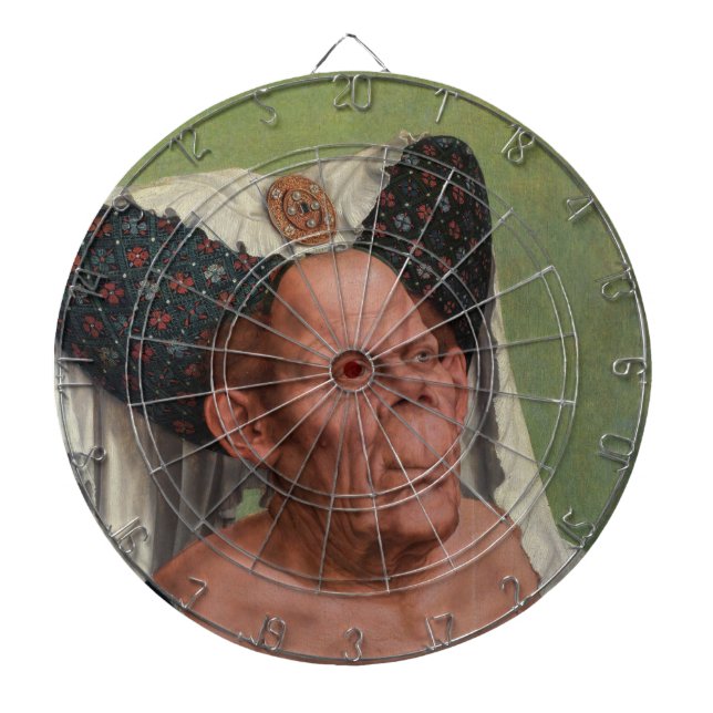 Quentin Matsys - A Grotesque Old Woman Darttavla (Framsidan)