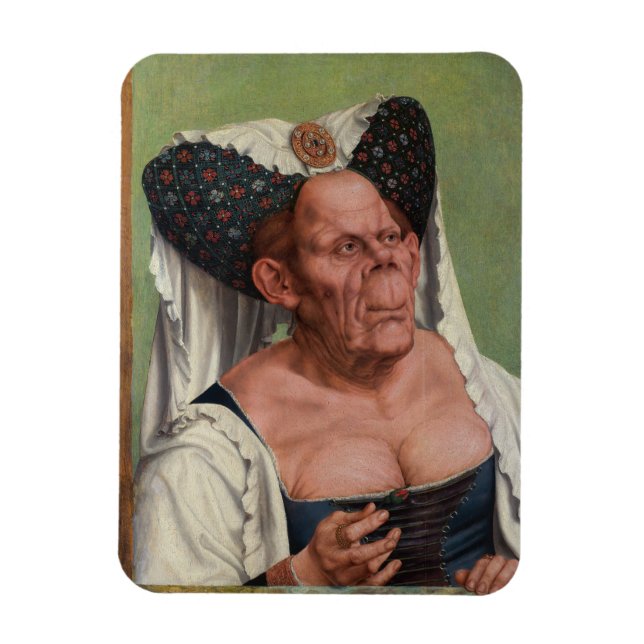 Quentin Matsys - A Grotesque Old Woman Magnet (Vertikal)