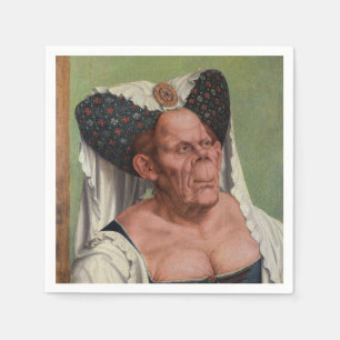 Quentin Matsys - A Grotesque Old Woman Pappersservett