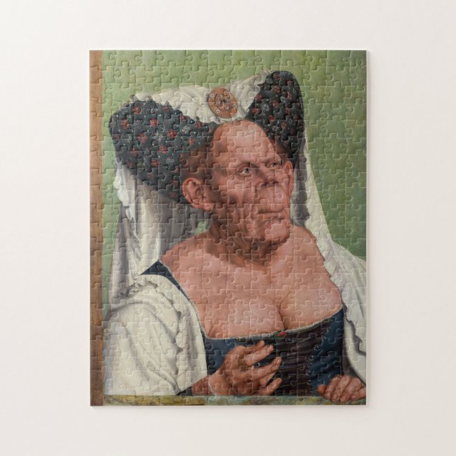 Quentin Matsys - A Grotesque Old Woman Pussel (Vertikal)