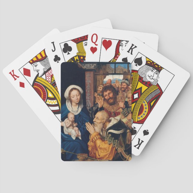 Quentin Matsys - Adoration of the Magi Casinokort (Baksidan)