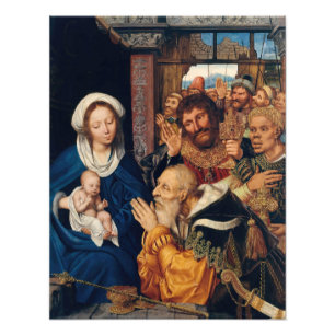 Quentin Matsys - Adoration of the Magi Fototryck