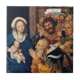 Quentin Matsys - Adoration of the Magi Kakelplatta
