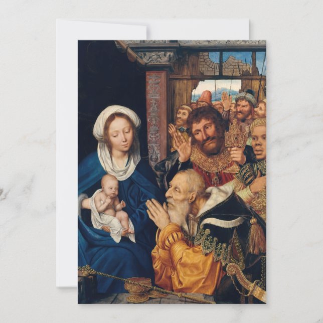 Quentin Matsys - De vise männens tillbedjan Inbjudningar (Framsida)