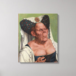 Quentin Matsys - En grotesk gammal kvinna Canvastryck