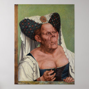 Quentin Matsys - En grotesk gammal kvinna Poster