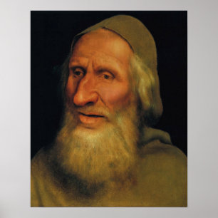Quentin Matsys - Huvud av en gammal man Poster