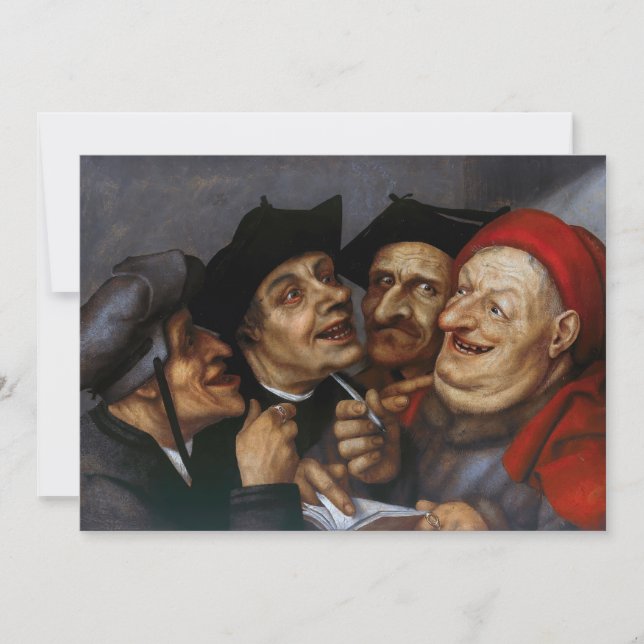 Quentin Matsys - inköpsavtalet Tack Kort (Framsida)