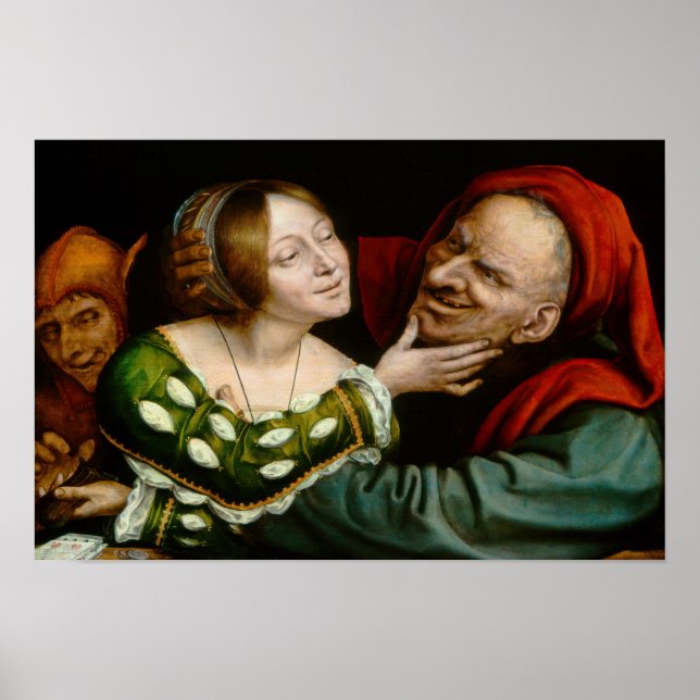 Quentin Matsys - Matchade älskande Poster (Framsidan)