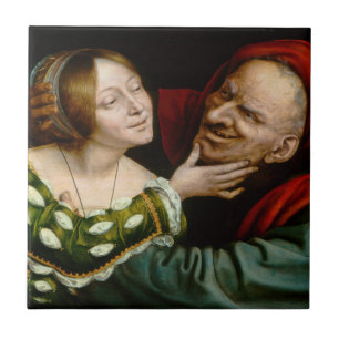 Quentin Matsys - Matched Älskare Kakelplatta