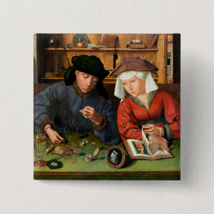 Quentin Matsys - Moneylender och hans fru Knapp
